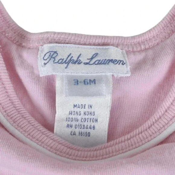 Ralph Lauren Pink Onesie Short Sleeve Size 3-6M - Picture 3 of 4